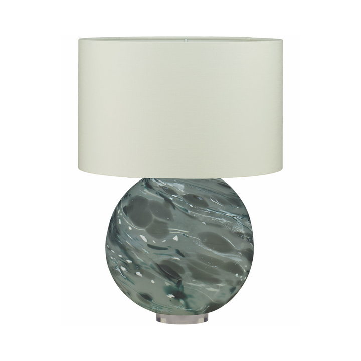 Nyla Crystal Glass Table Lamp - Slate | William Yeoward
