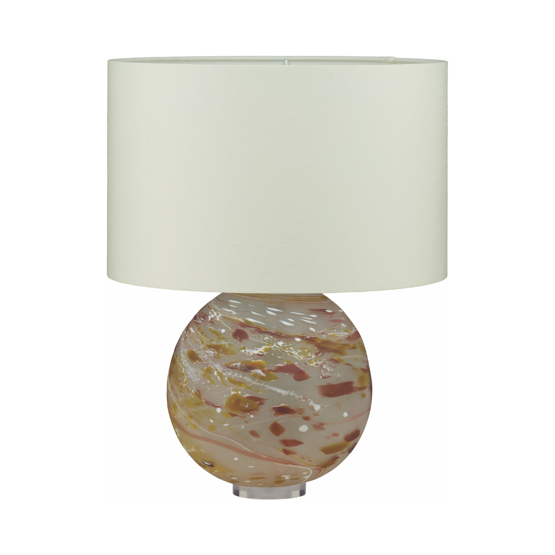 Nyla Crystal Glass Table Lamp - Spice | William Yeoward