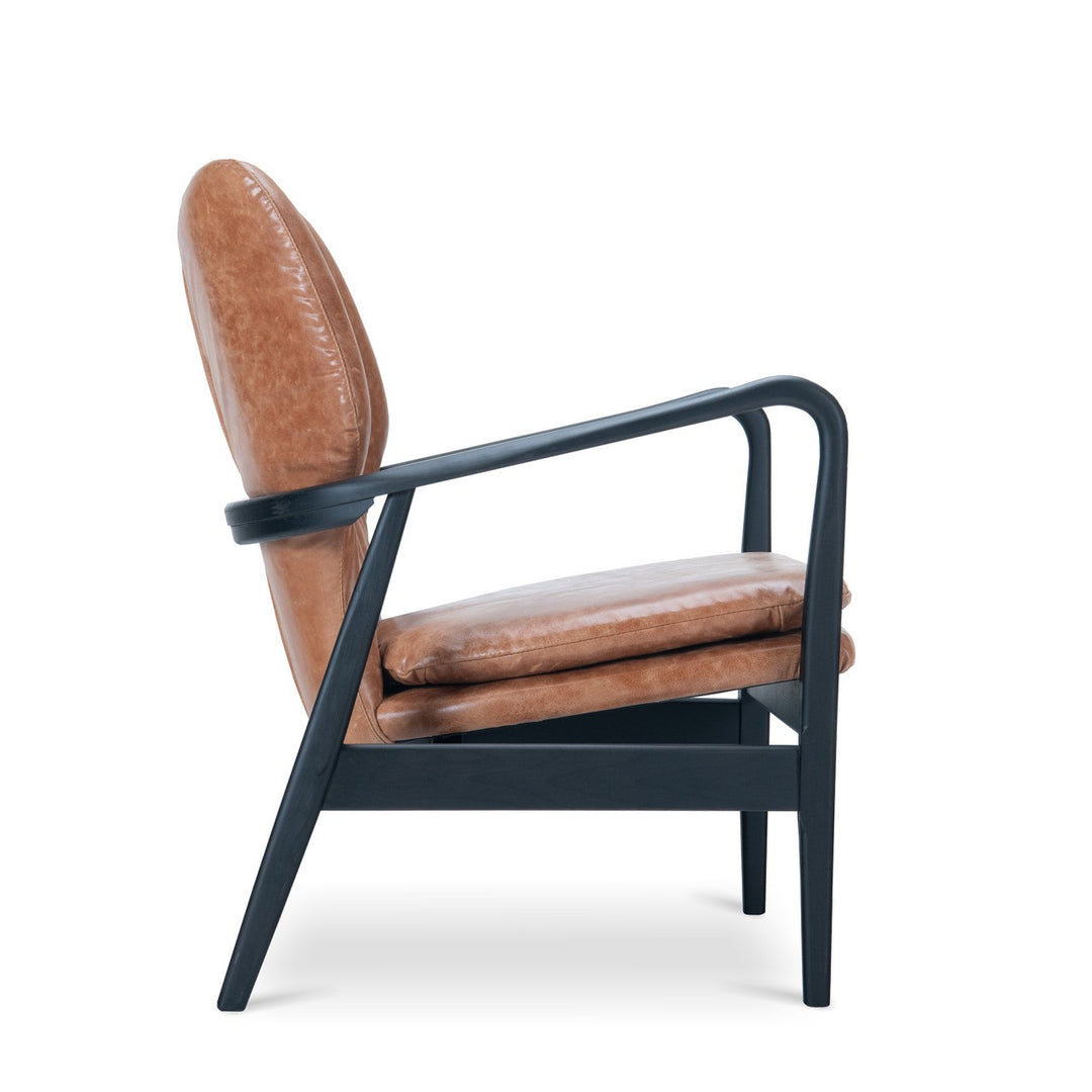 Brody Lounge Chair - Cambridge Hazelnut Leather