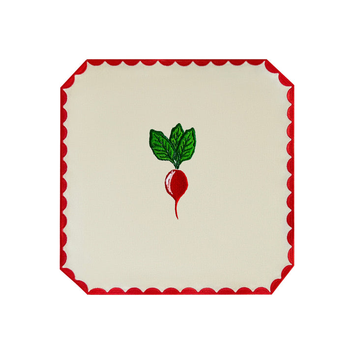 Radish Embroidered Placemats