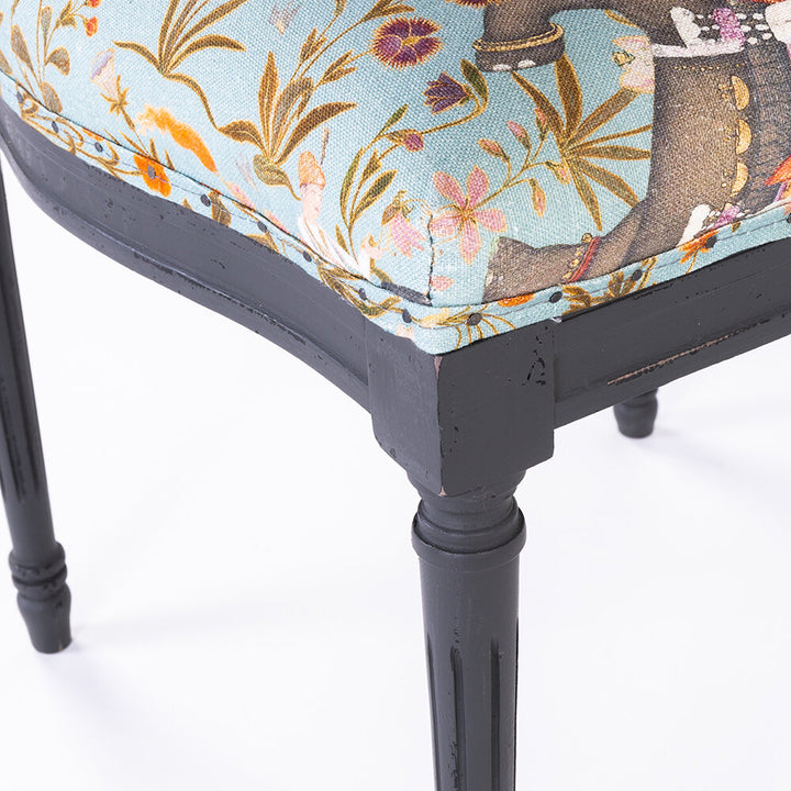 Provence Chair - Hindustan Aquamarine Linen