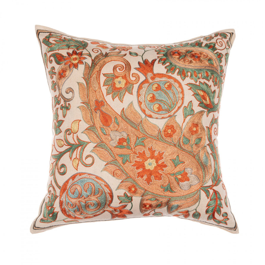 Samarkand Suzani Silk Embroidered Cushion | MIND THE GAP