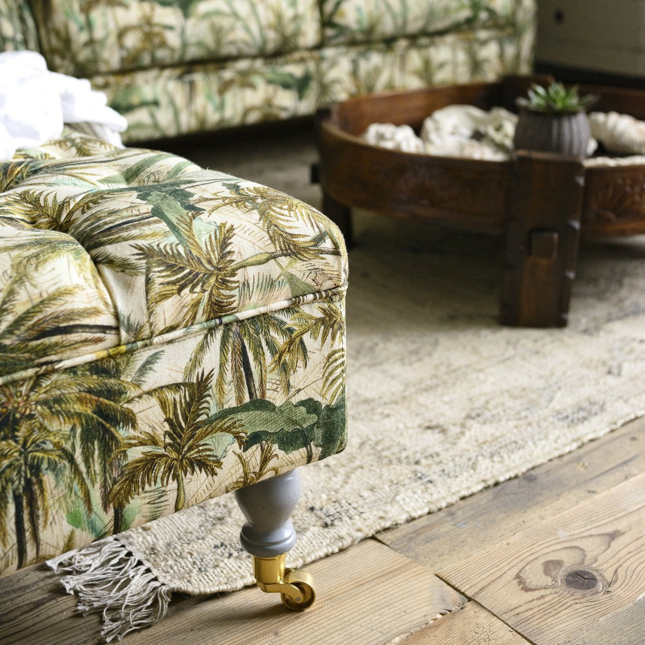 Tufted deals ottoman cushion