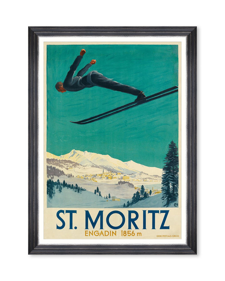 St. Moritz Poster Framed Art