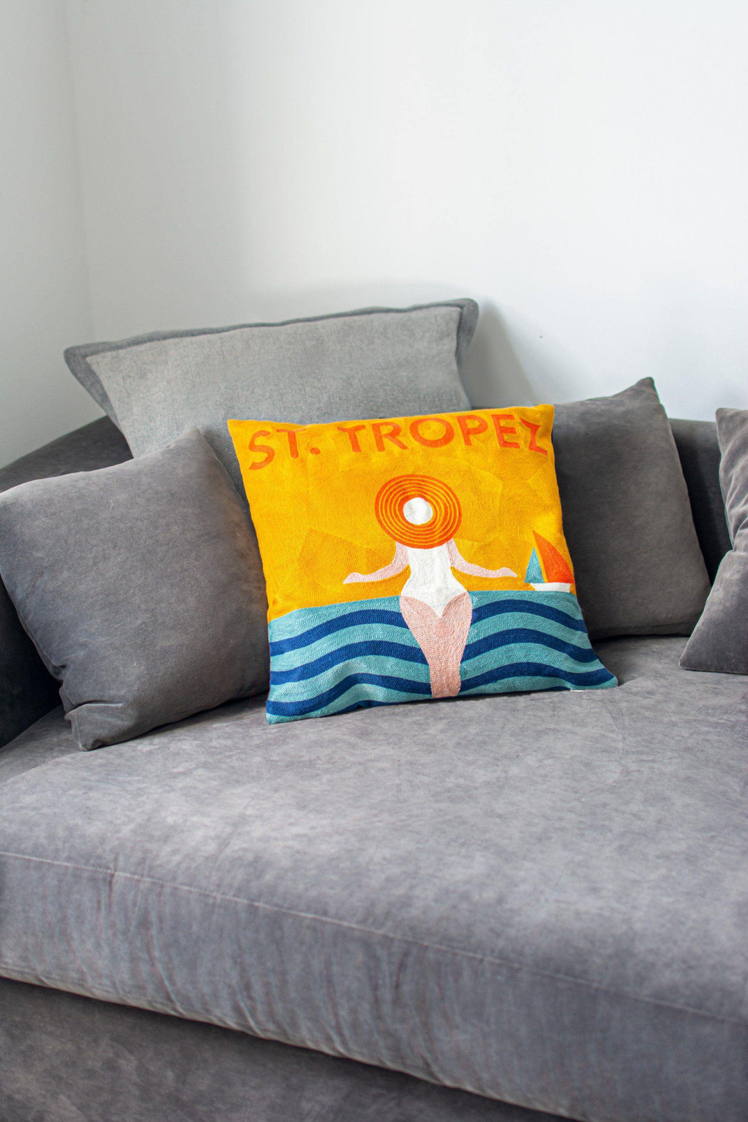 St. Tropez Needlepoint Cushion