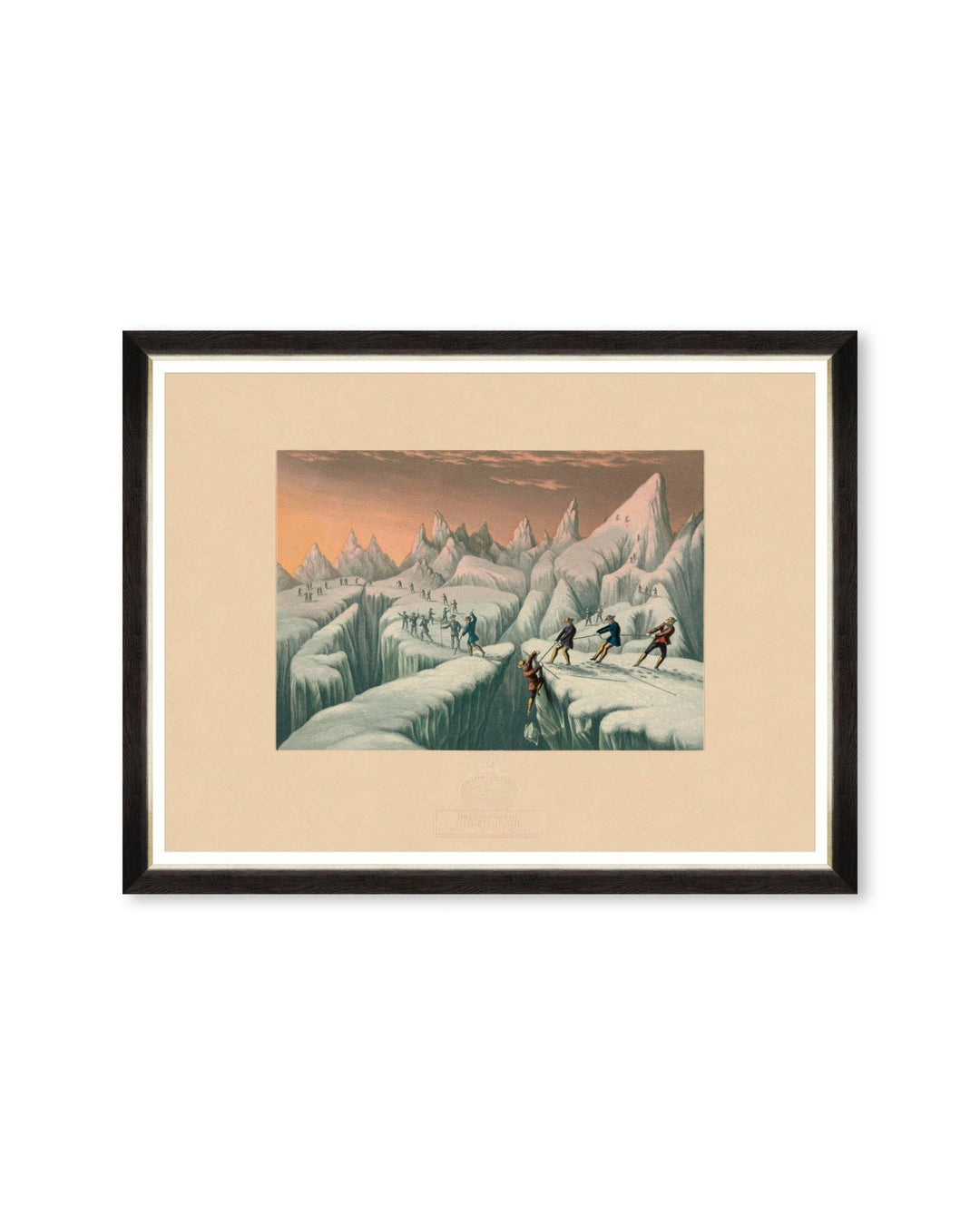 The Ascent Of Montblanc Framed Art