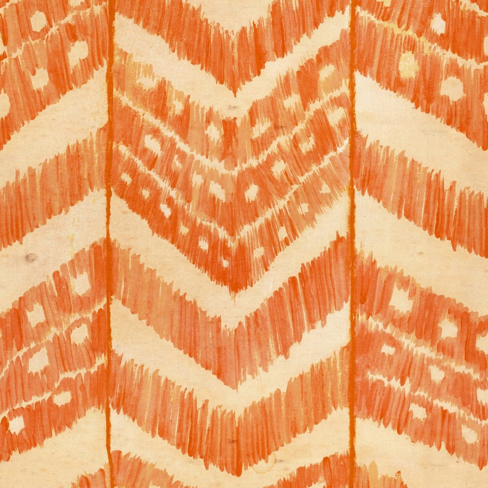 Turkish Ikat Wallpaper - Tangerine