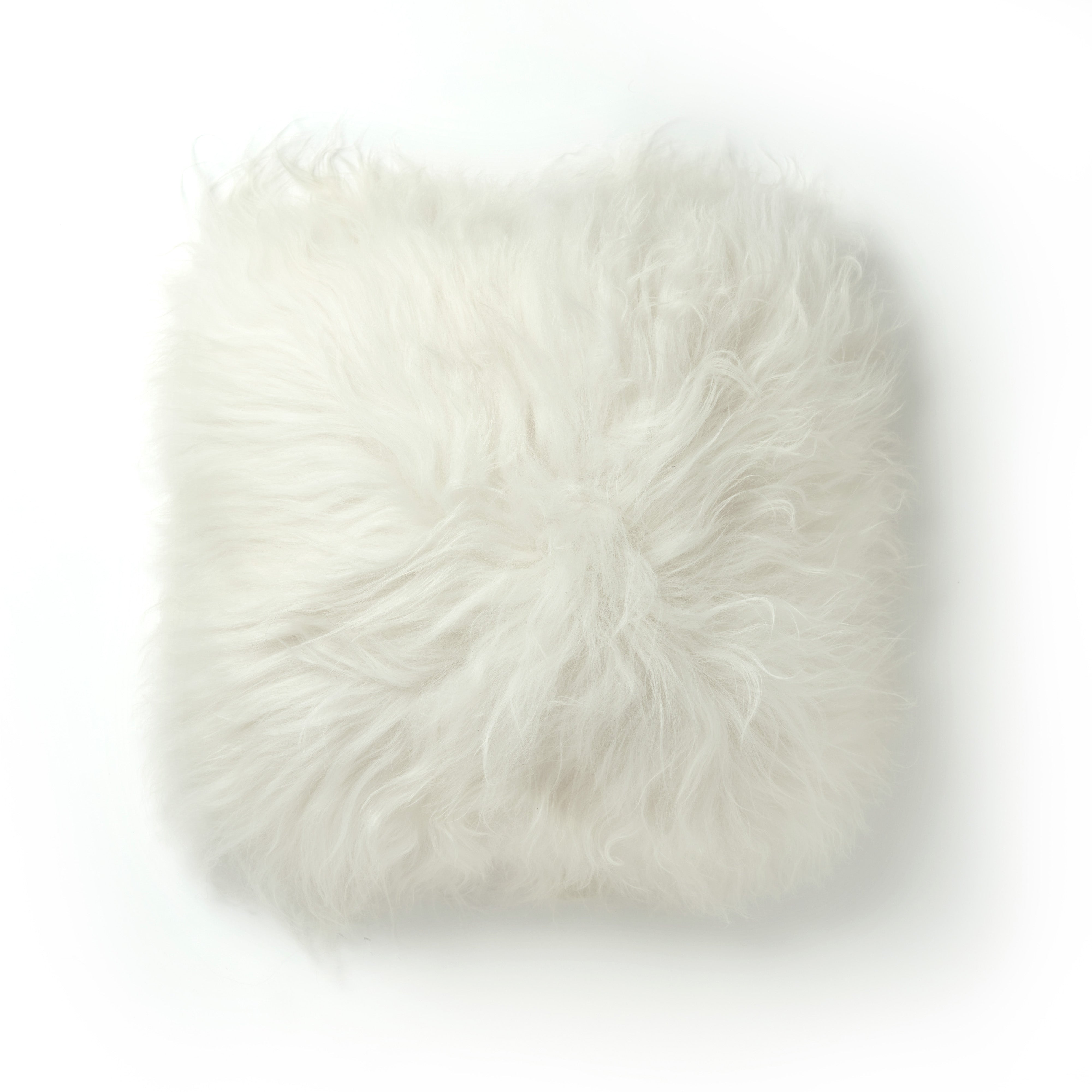 Icelandic Sheepskin Cushion - fashion White