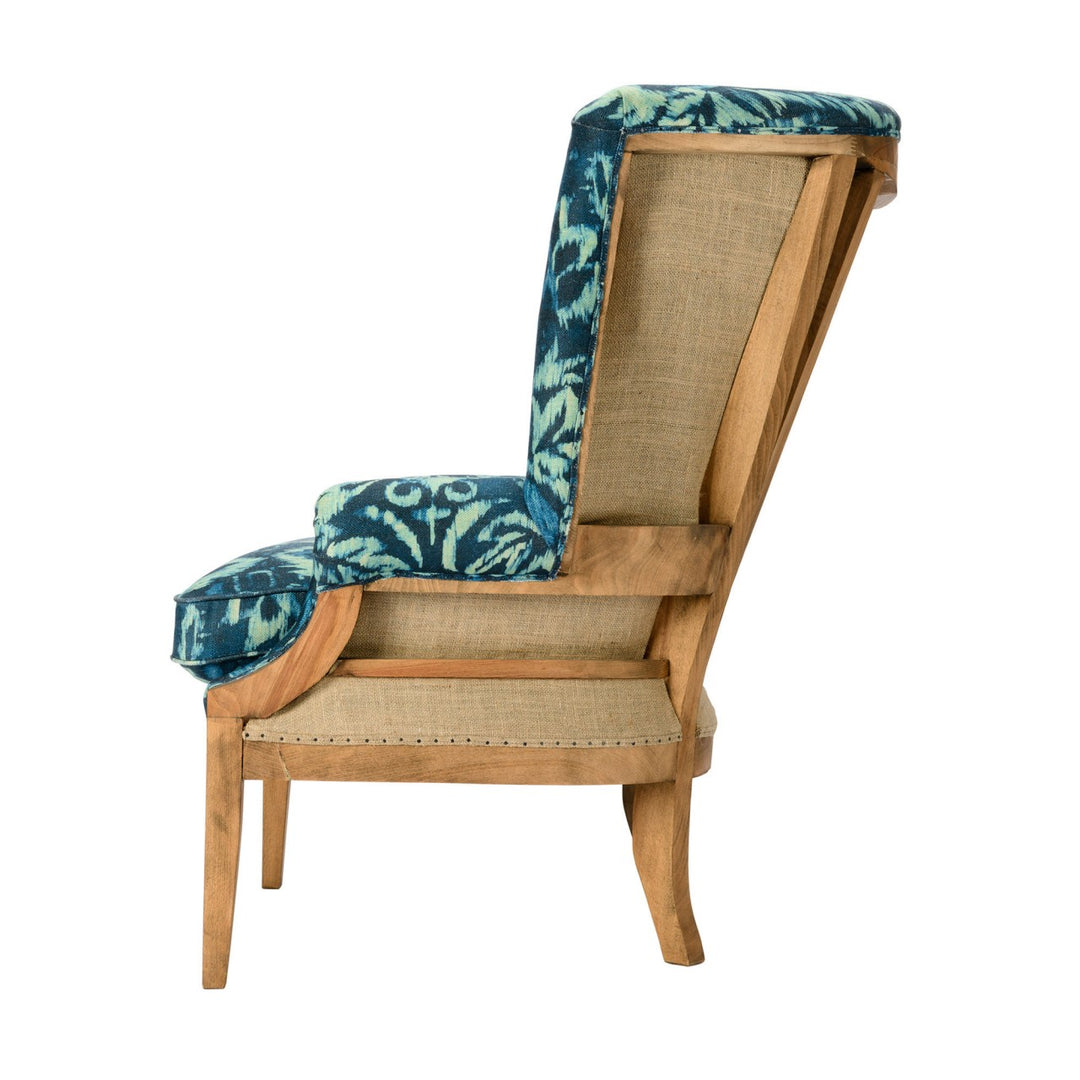 William Deconstructed Wingback Chair - Ionian Linen