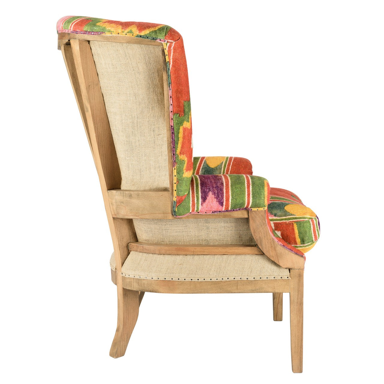 Deconstructed sales wingback chair
