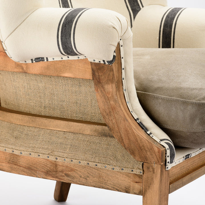 William Deconstructed Wingback Chair - Hajdu Linen