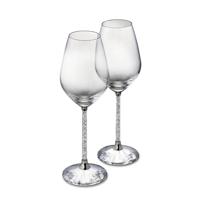 Swarovski Crystal Wine Glasses - Pair