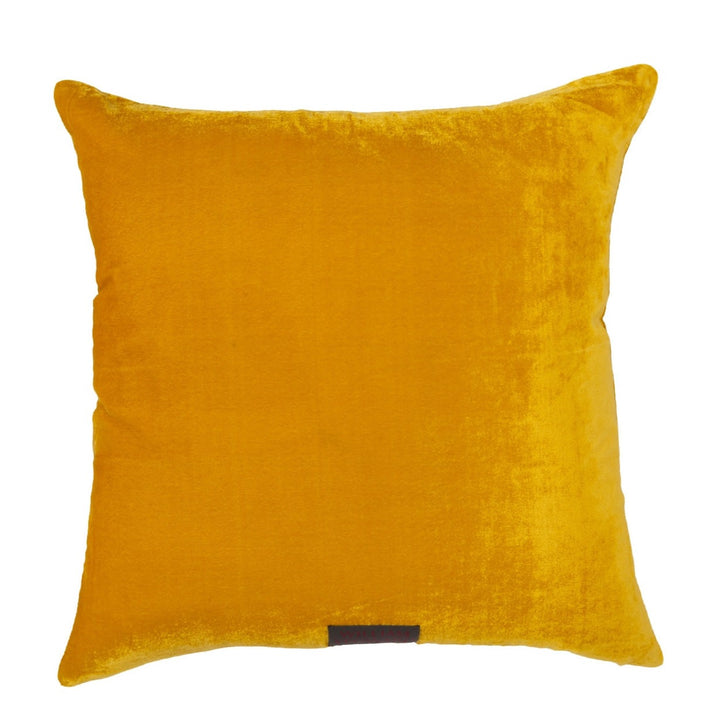 Paddy Mustard Yellow Velvet Cushion