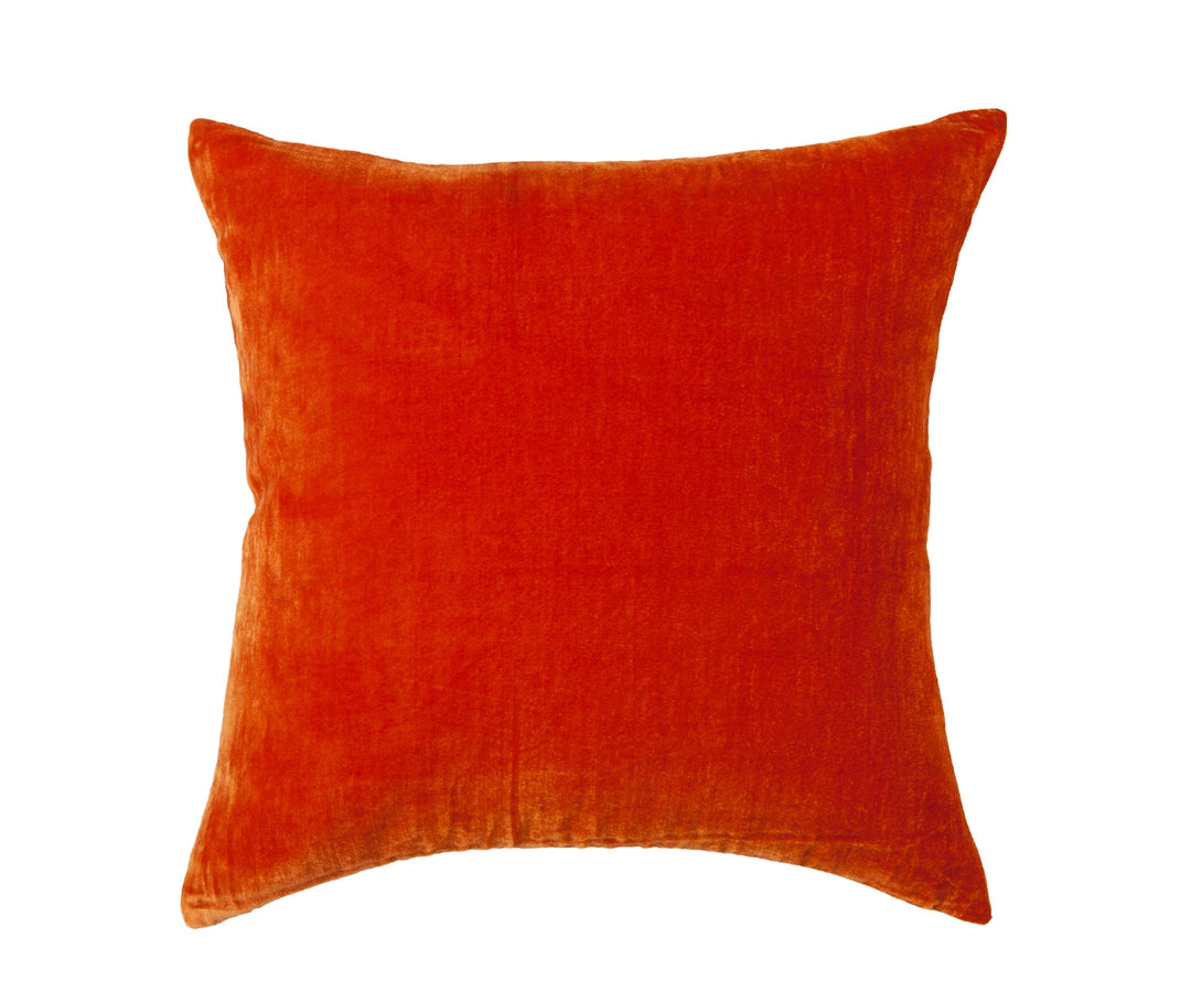 Paddy Blood Orange Velvet Cushion